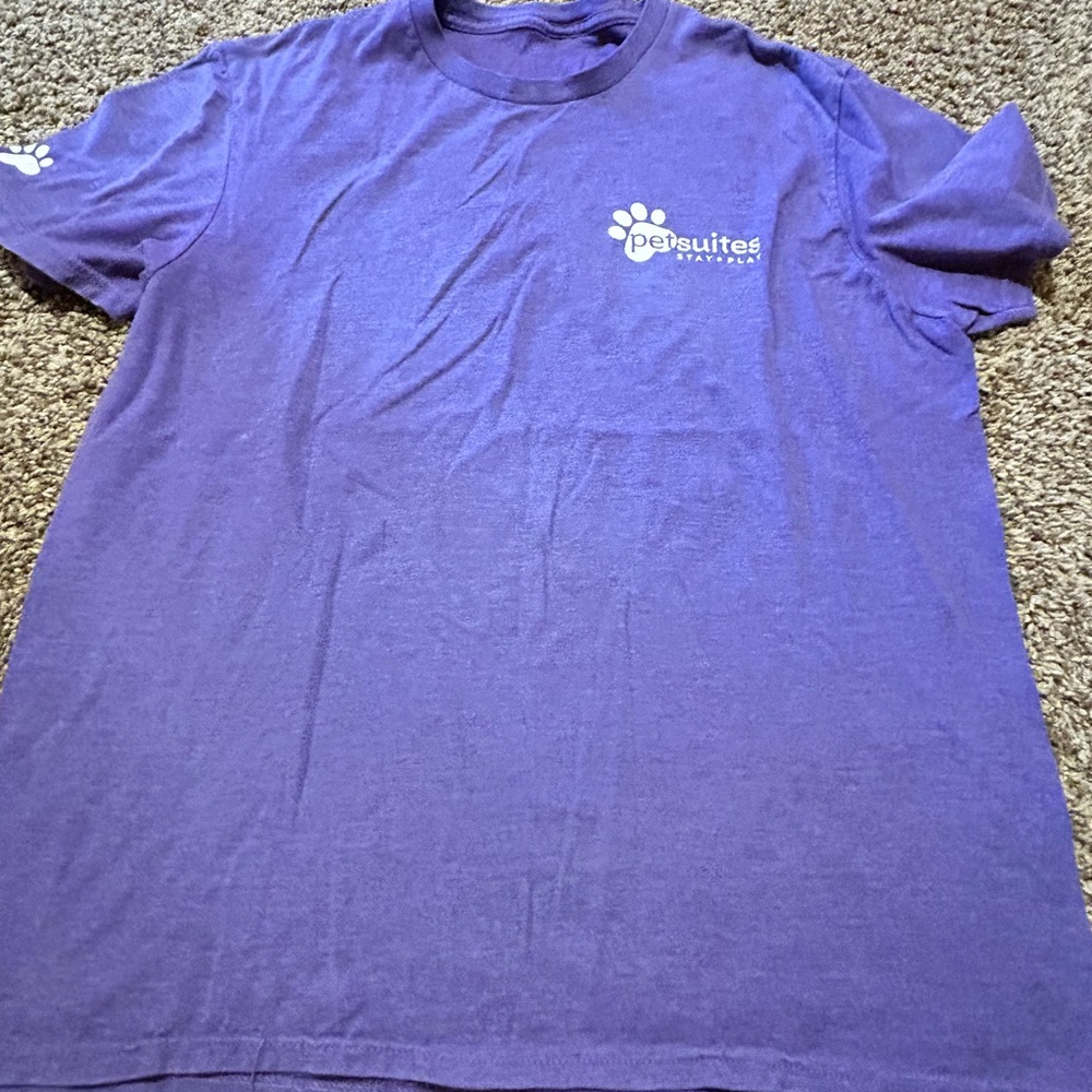 Purple Logo Men’s T‑Shirt